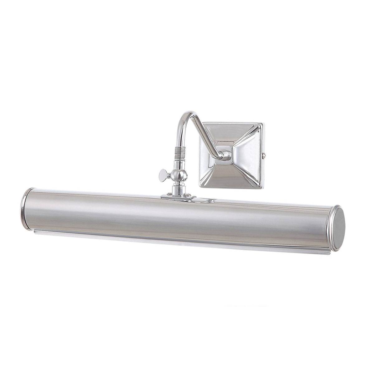 Large Iron Adjustable Picture Light in Polished Chrome