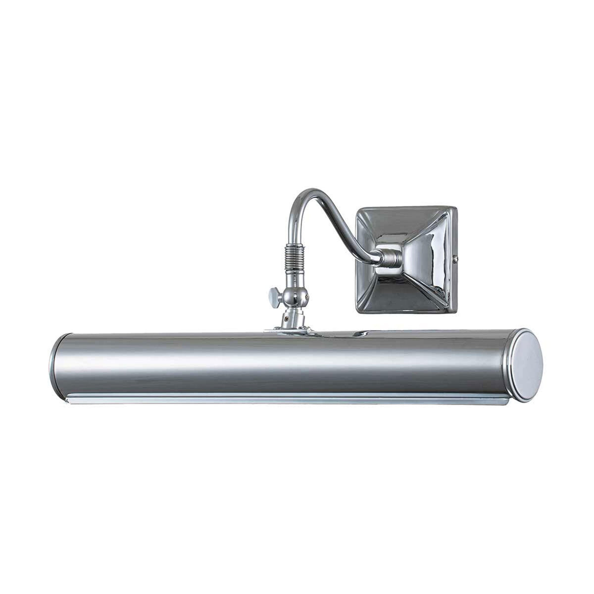 Large Iron Adjustable Picture Light in Polished Chrome
