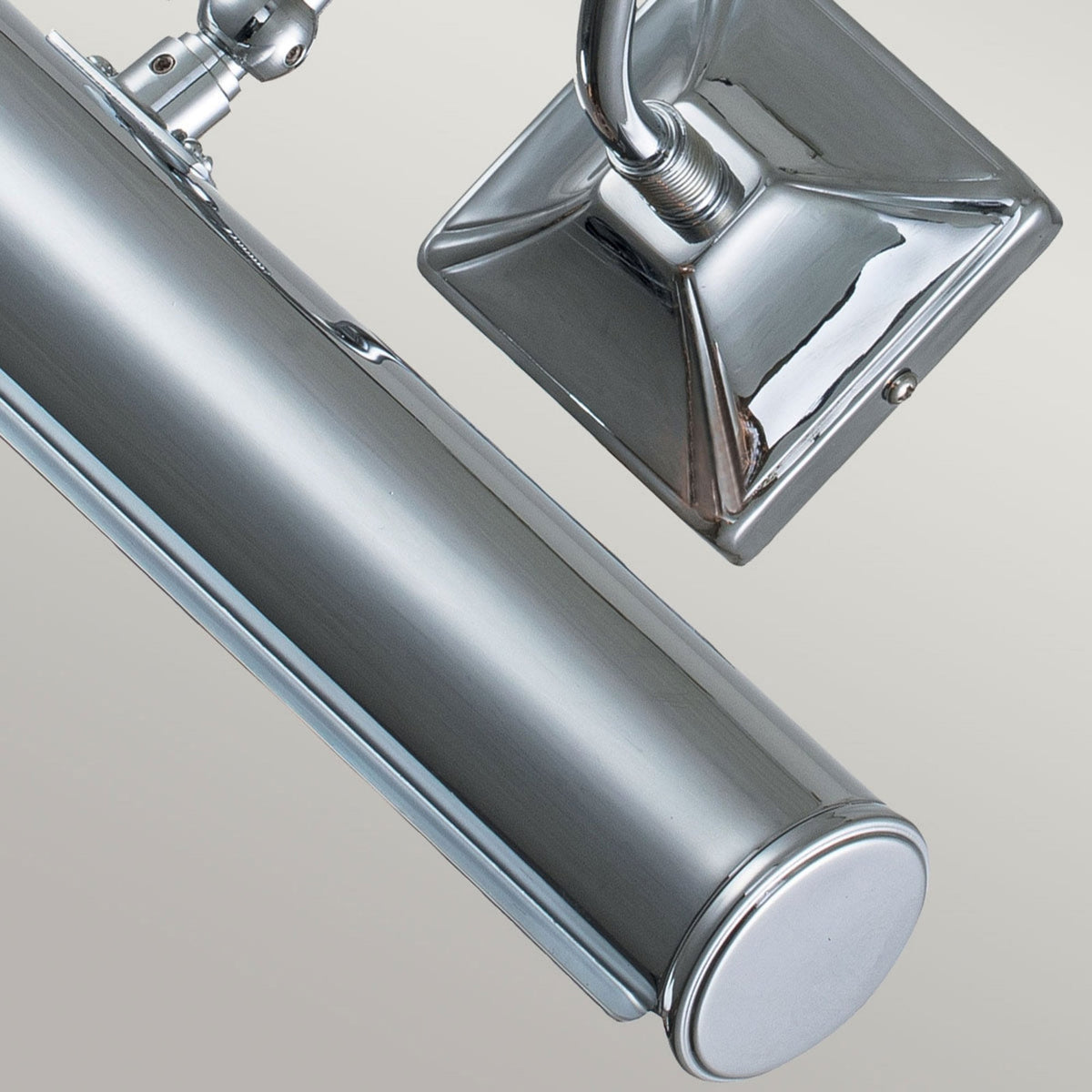 Large Iron Adjustable Picture Light in Polished Chrome