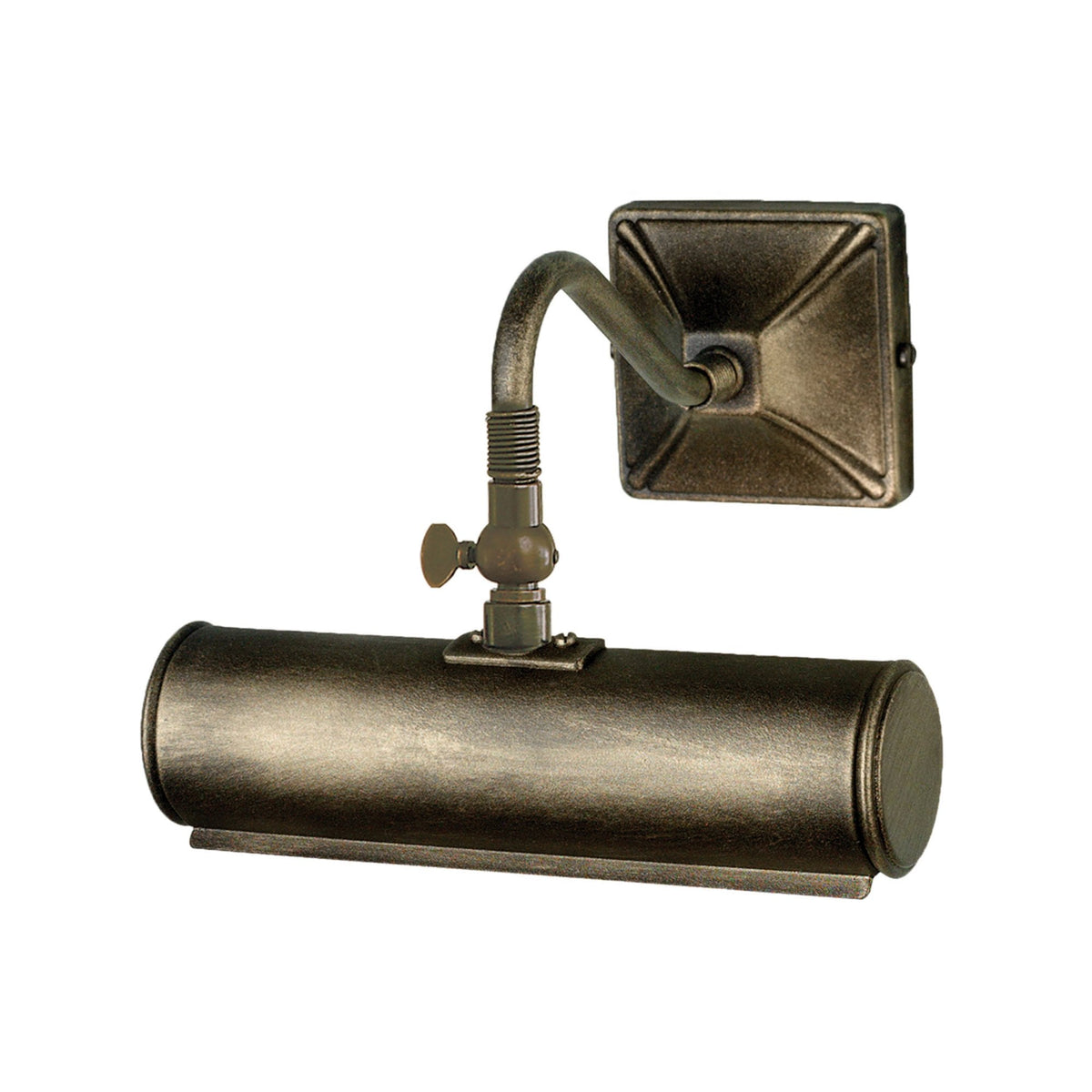 Small Iron Adjustable Picture Light in Blackened Gold