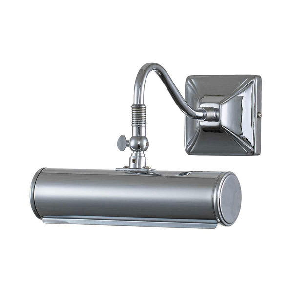 Small Iron Adjustable Picture Light in Polished Chrome