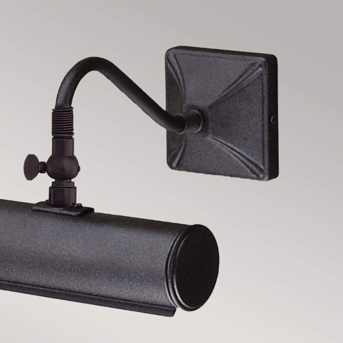 Small Iron Adjustable Picture Light in Black