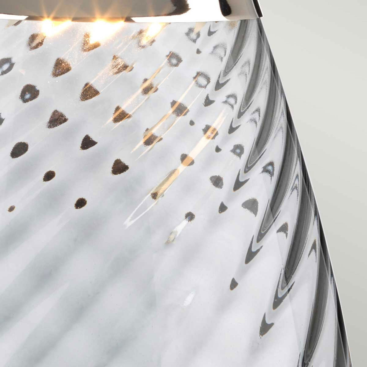 Lena Large Dual Lit Table Lamp with Smoke Tinted Glass and Slate Shade