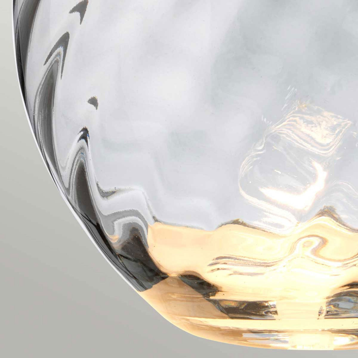 Lena Large Dual Lit Table Lamp with Smoke Tinted Glass and Slate Shade