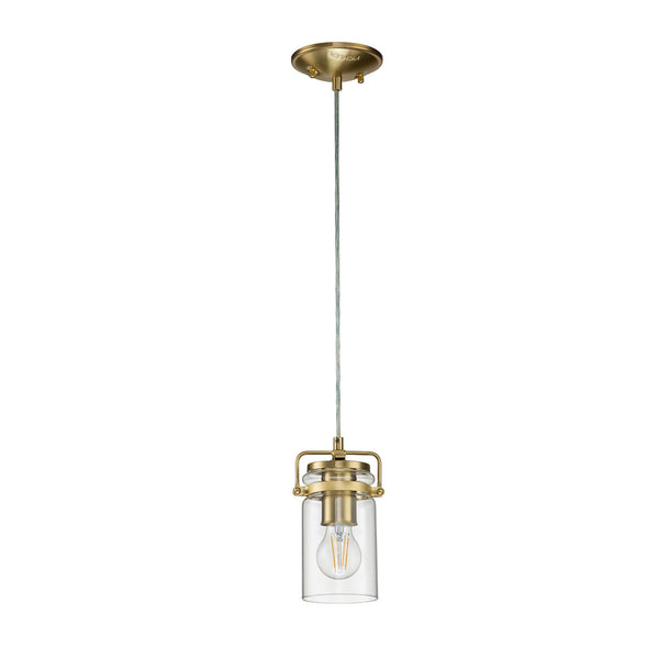 Brinley Mini Pendant in Brushed Brass