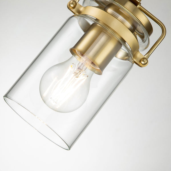 Brinley Mini Pendant in Brushed Brass
