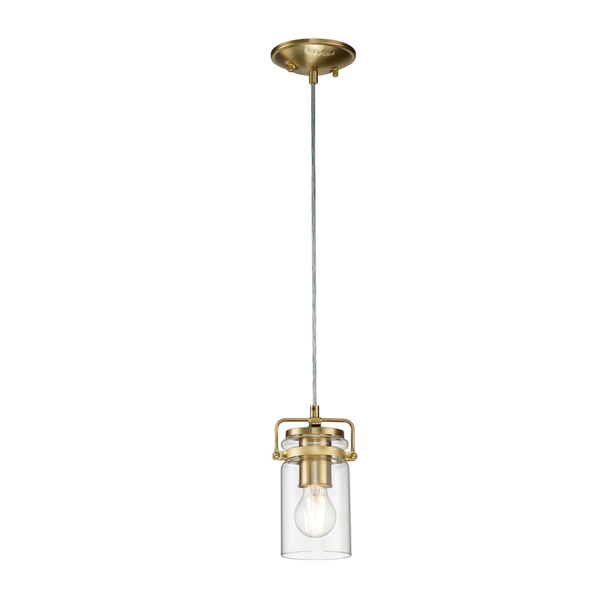 Brinley Mini Pendant in Brushed Brass