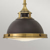 Amelia Mini Pendant in Buckeye Bronze & Restoration Bronze