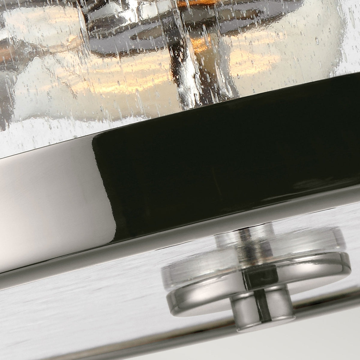 Harrow Semi Flush Mount Ceiling Light in Polished Nickel