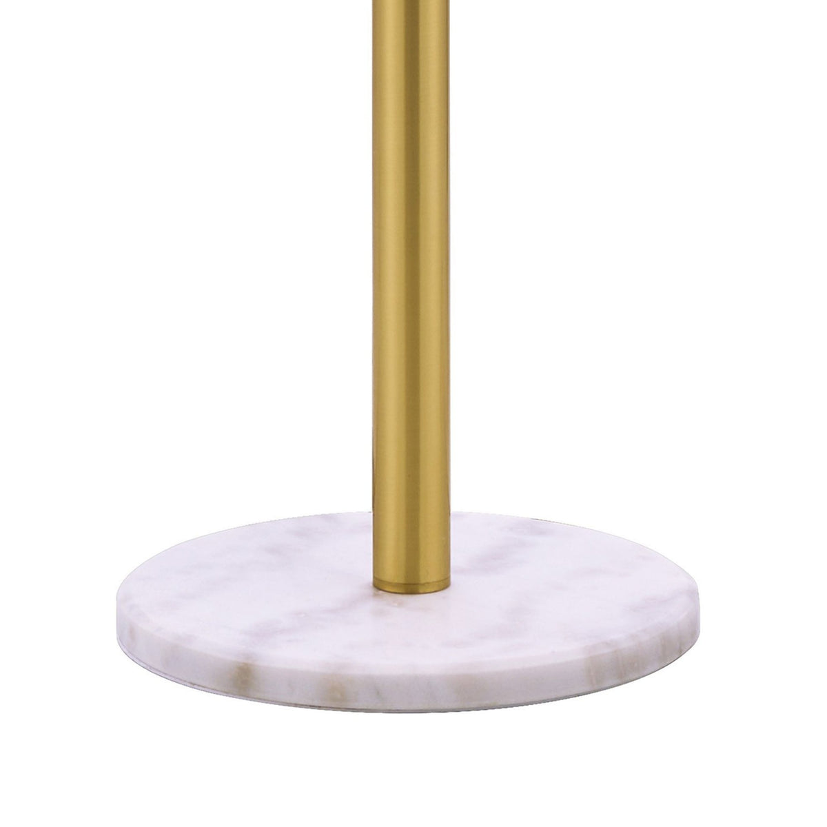 Shute 11lt Floor Lamp in Satin Gold & Iridescent Plated Glass