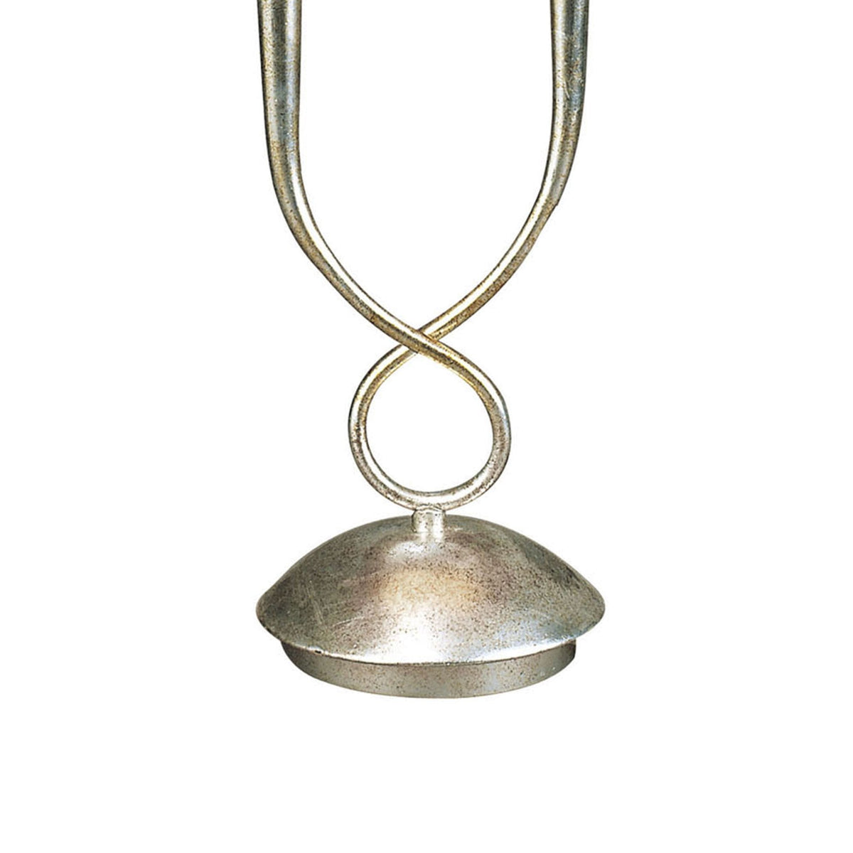 Paola Twin Table Lamp In Painted Silver With Black Fabric Shades