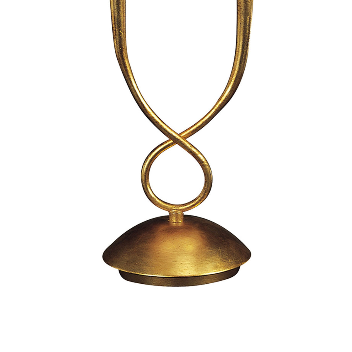 Paola Twin Table Lamp In Painted Gold With Cream Fabric Shades