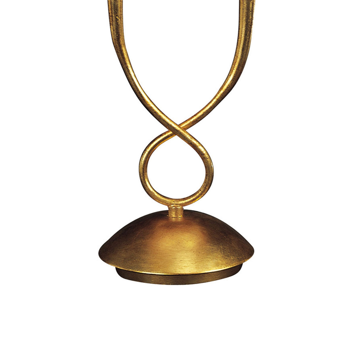 Paola Twin Table Lamp In Painted Gold With Black Fabric Shades