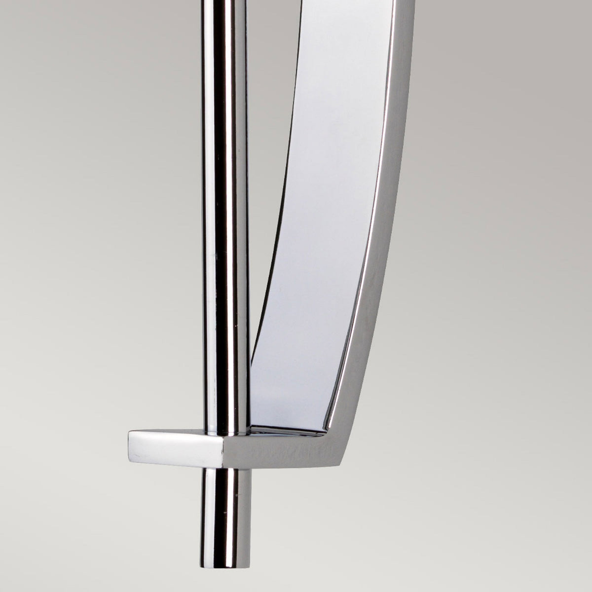 Taylor Long Single IP44 Wall Light in Polished Chrome with Opal Etched Glass