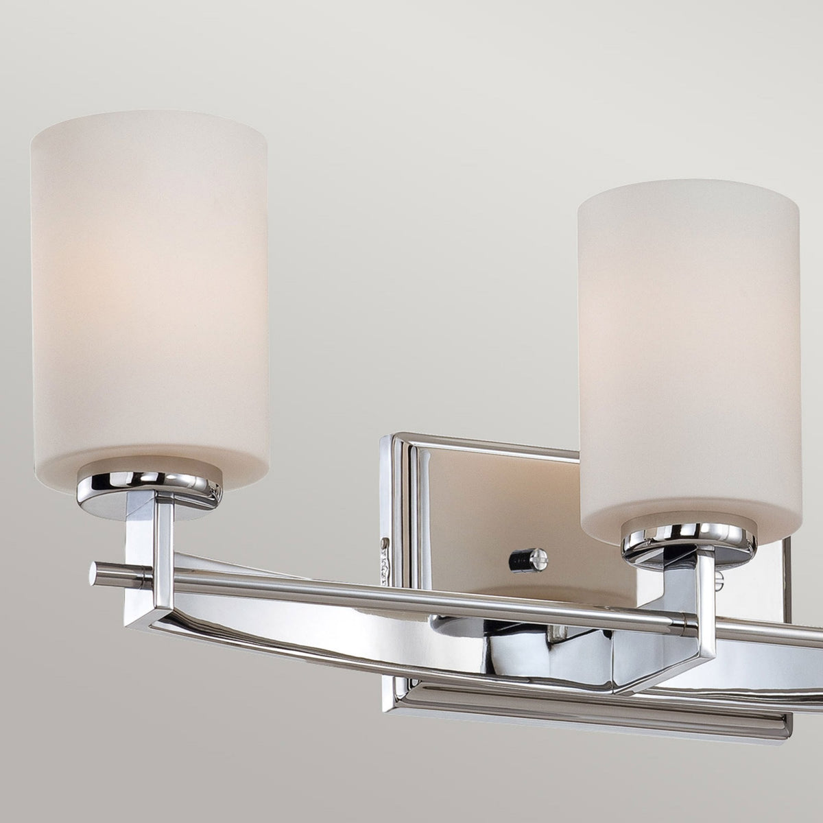Taylor Triple IP44 Wall Light in Polished Chrome with Opal Etched Glass