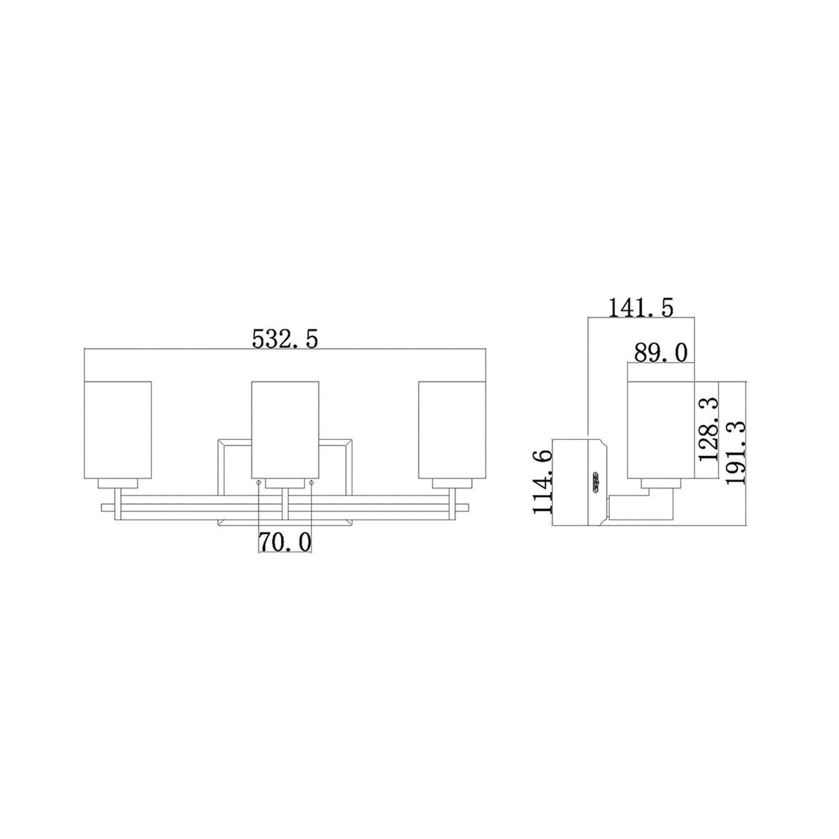 Taylor Triple IP44 Wall Light in Polished Chrome with Opal Etched Glass