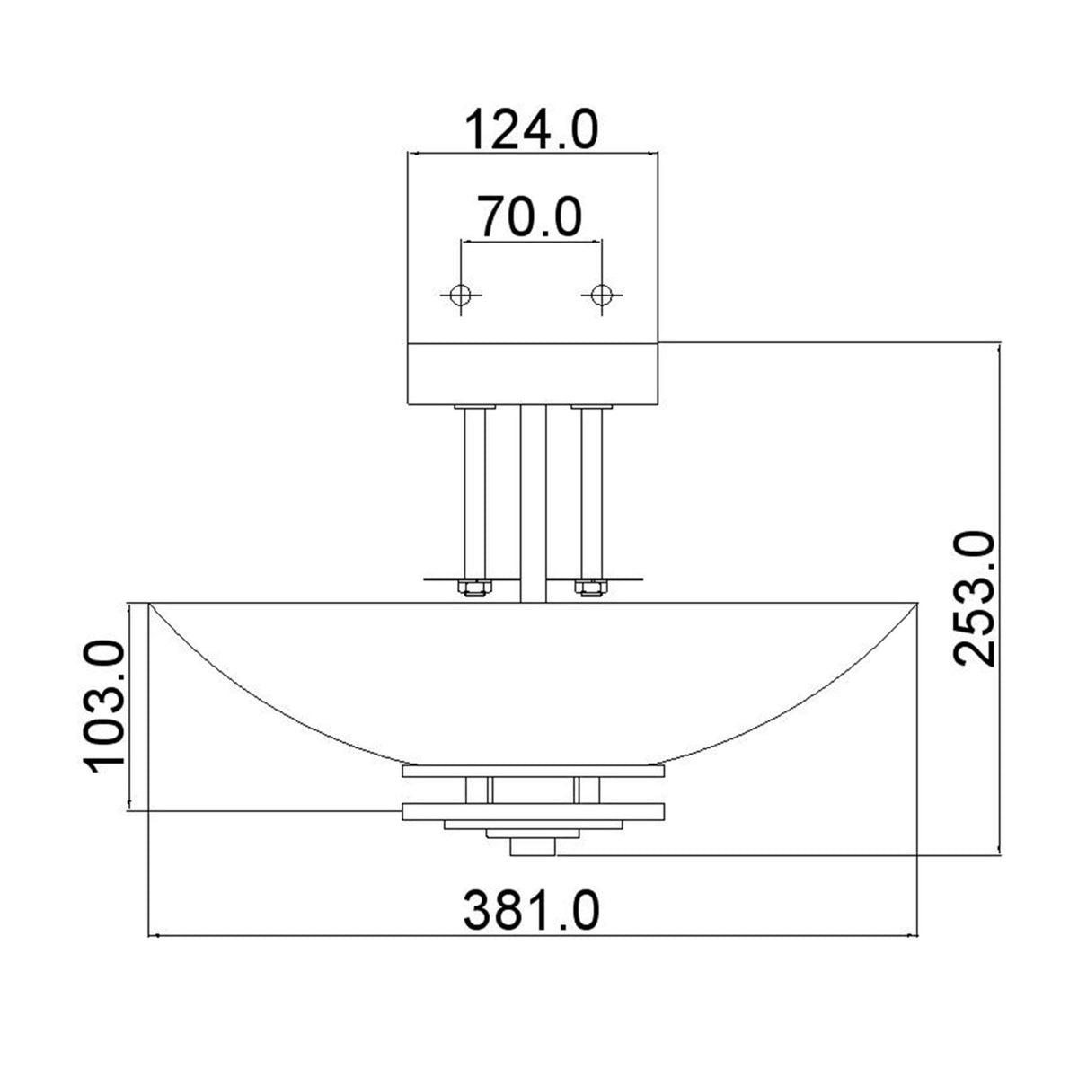 Hendrik IP44 Semi Flush Ceiling Light in Polished Chrome with Satin Etched Opal Glass