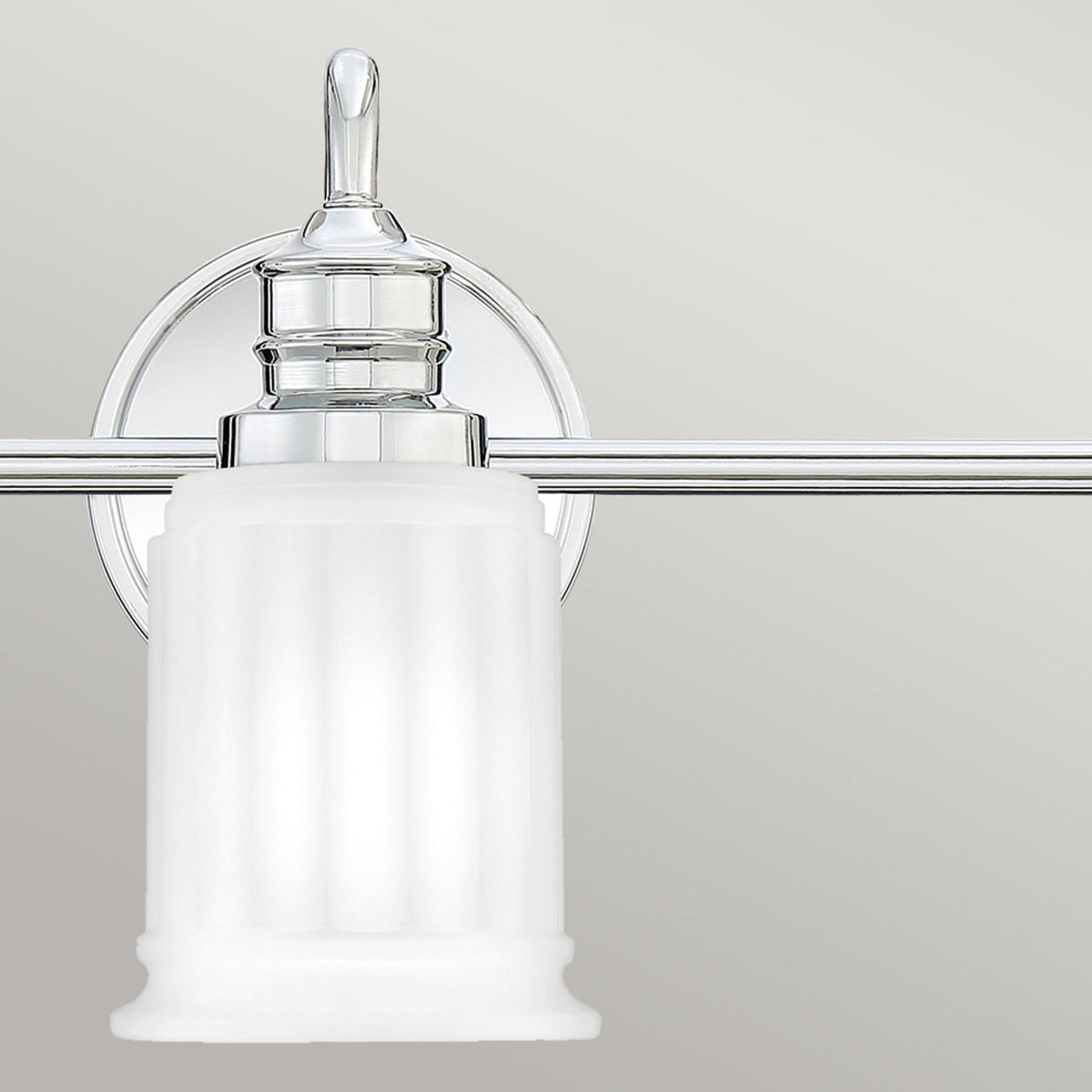 Swell Triple IP44 Wall Light in Polished Chrome with Frosted Glass
