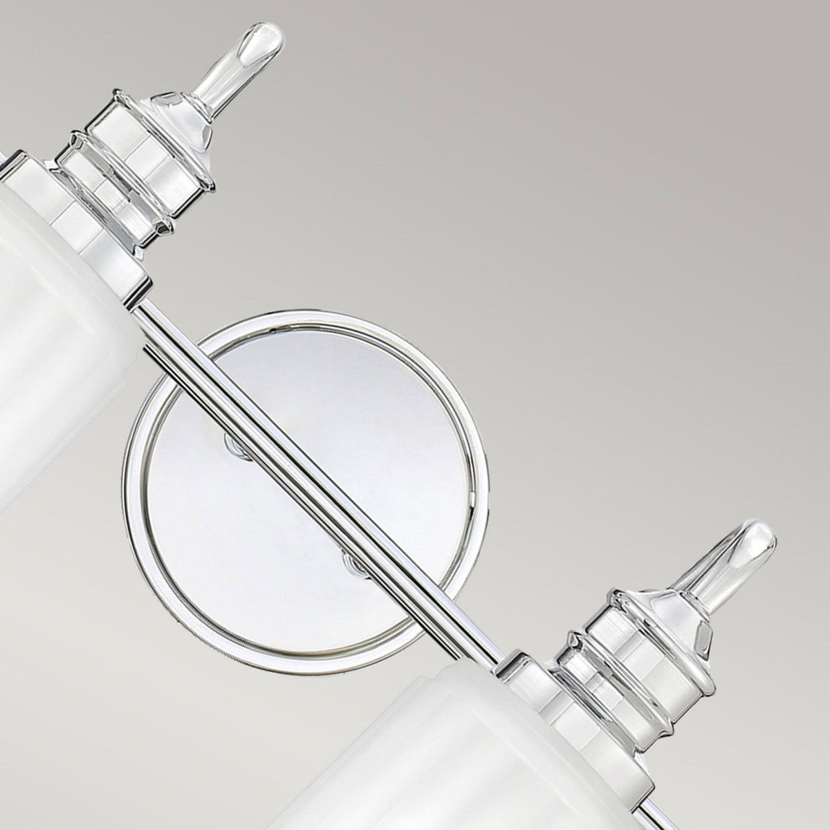 Swell Four Lamp IP44 Wall Light in Polished Chrome with Frosted Glass