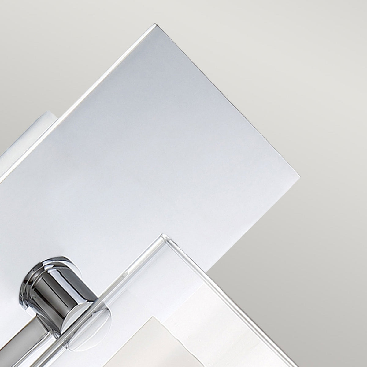 Kolt Single IP44 Wall Light in Polished Chrome with Opal and Clear Glass Shades