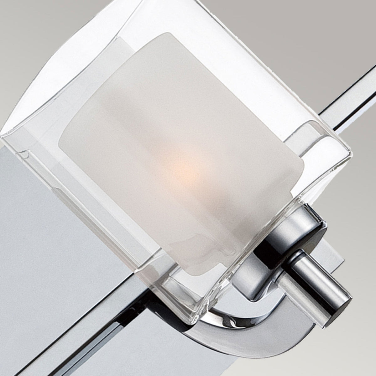 Kolt Triple IP44 Wall Light in Polished Chrome with Opal and Clear Glass Shades