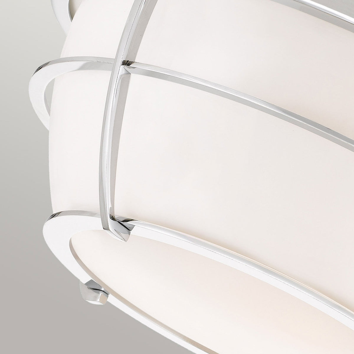 Chance IP44 Ceiling Light in Polished Chrome with Opal Glass Shade