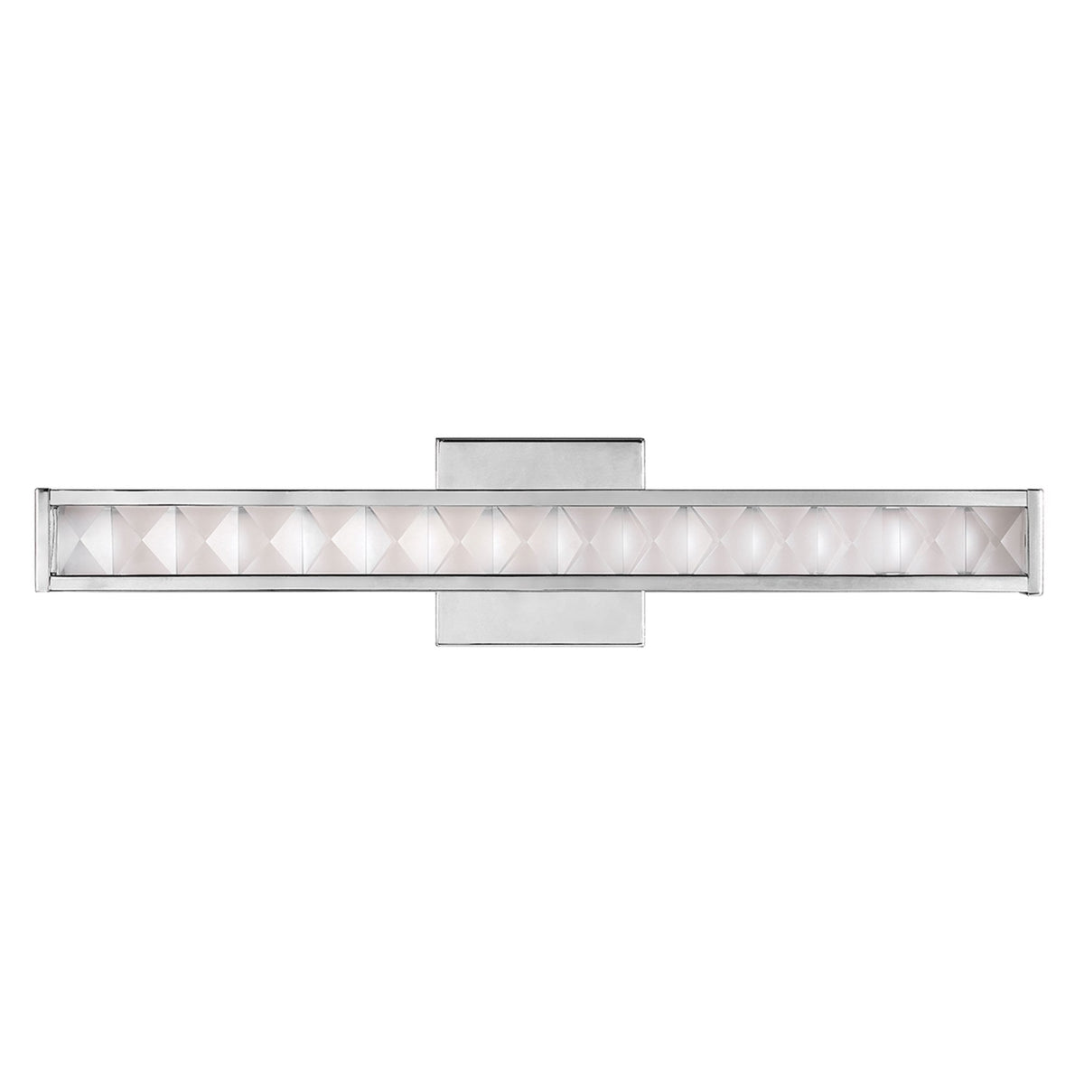 Jessie IP44 LED Wall Light in Polished Chrome with Faceted Crystals