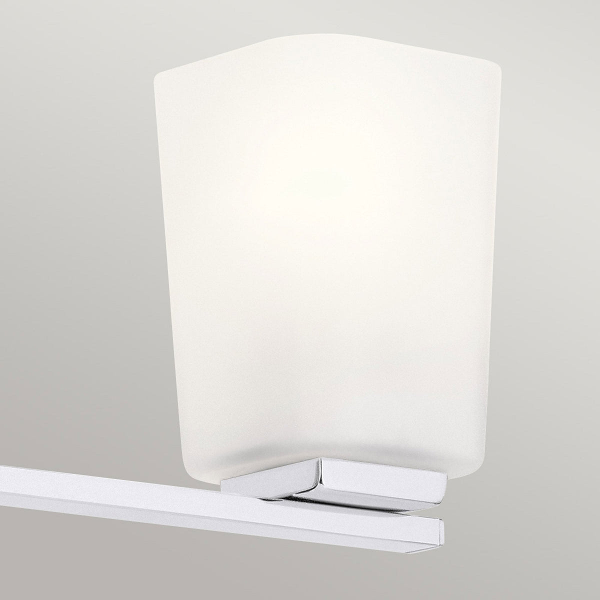 Roehm Triple IP44 Wall Light in Polished Chrome with Opal Glass Shades