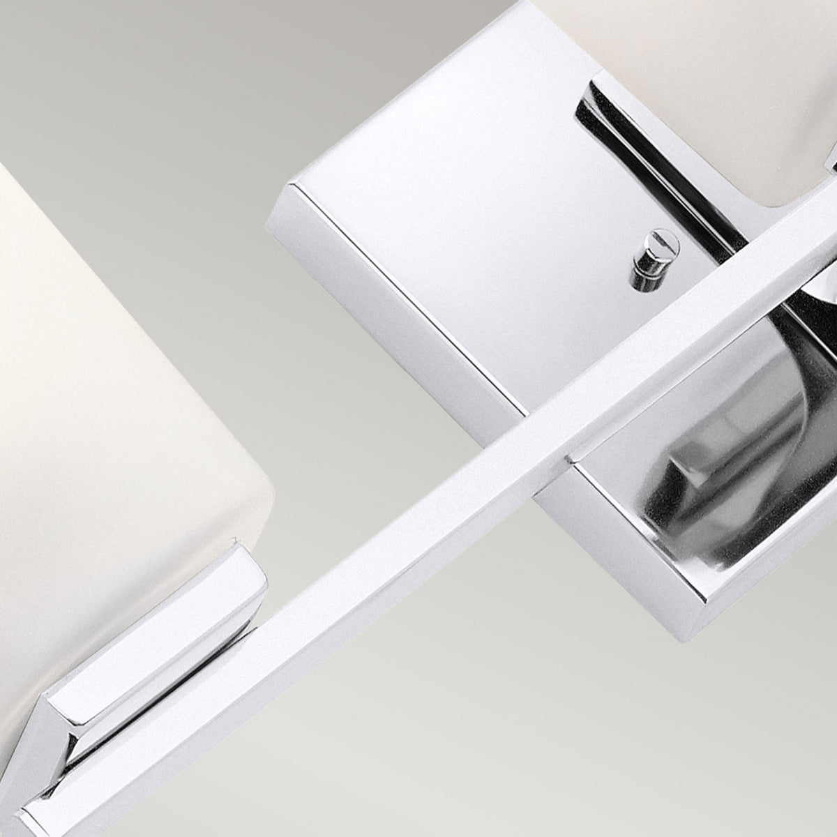 Roehm Triple IP44 Wall Light in Polished Chrome with Opal Glass Shades