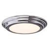 Welland IP54 Large Flush LED Ceiling Light in Polished Chrome