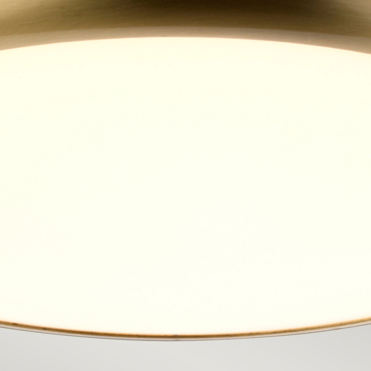 Welland IP54 Small Flush LED Ceiling Light in Aged Brass