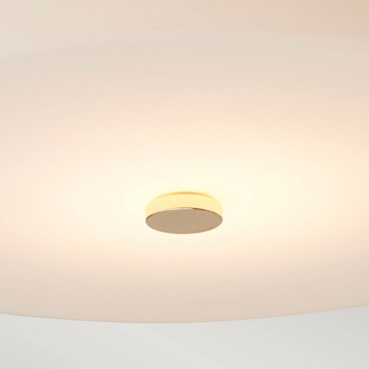 Tamar Large IP44 Ceiling Light in Polished Gold with Opal Glass Shade