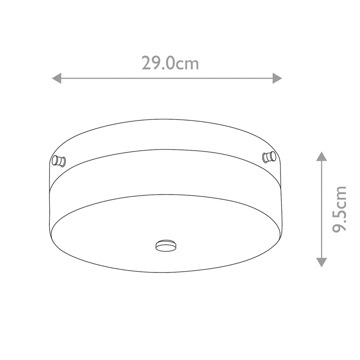 Tamar Large IP44 Ceiling Light in Polished Gold with Opal Glass Shade