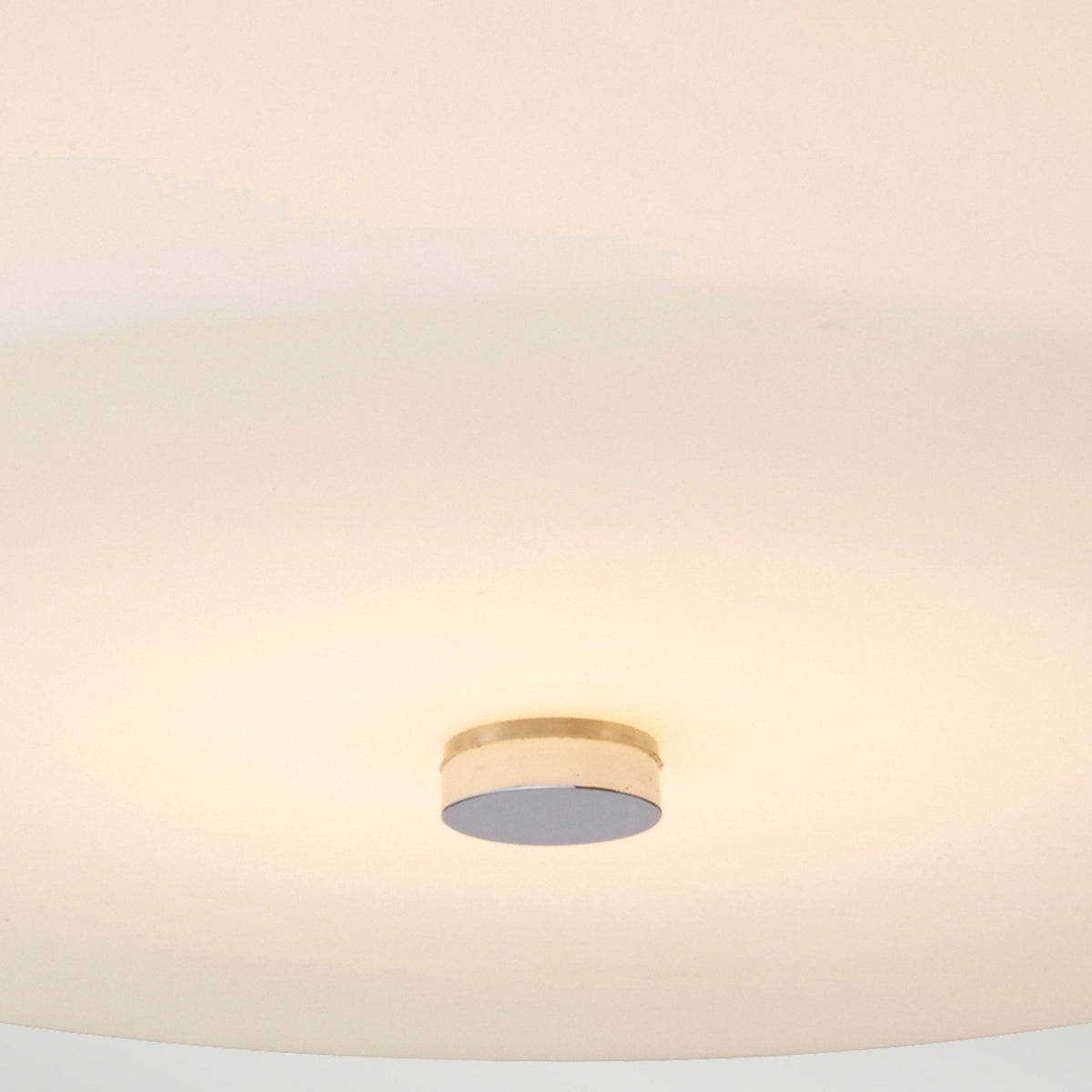 Tamar Medium IP44 Ceiling Light in Polished Chrome with Opal Glass Shade
