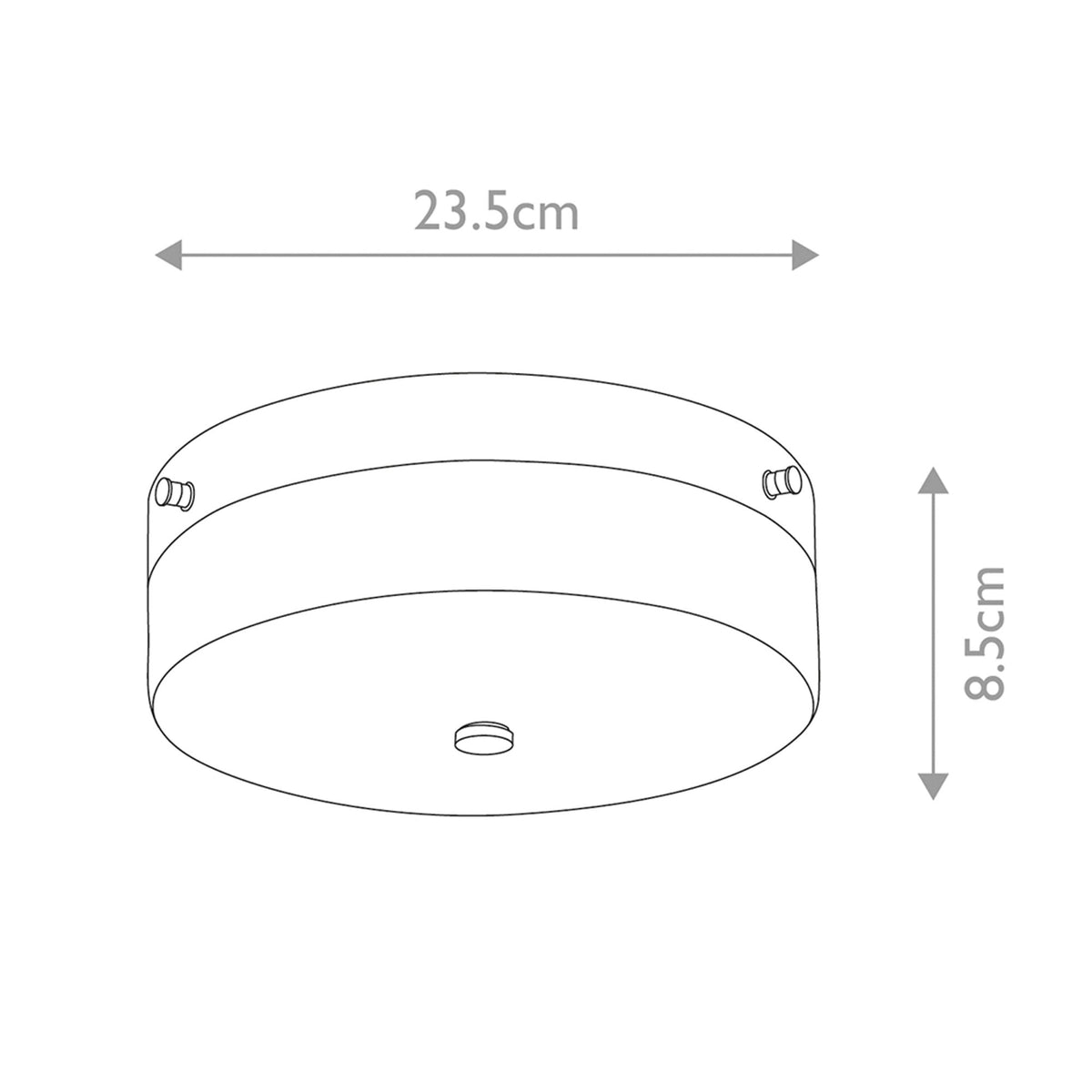 Tamar Medium IP44 Ceiling Light in Polished Chrome with Opal Glass Shade