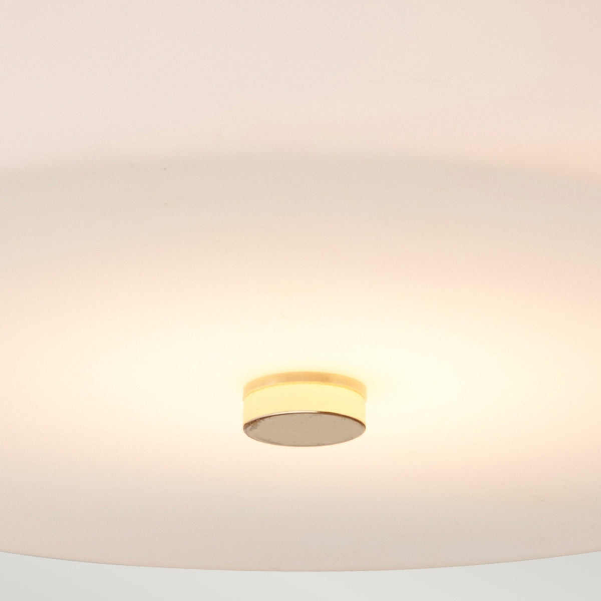 Tamar Medium IP44 Ceiling Light in Polished Gold with Opal Glass Shade