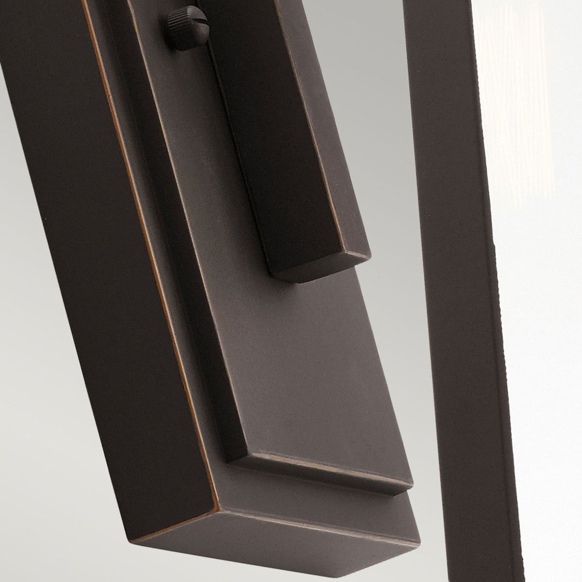 Delison IP44 Medium Exterior Wall Light in Rubbed Bronze with Clear Glass Panels