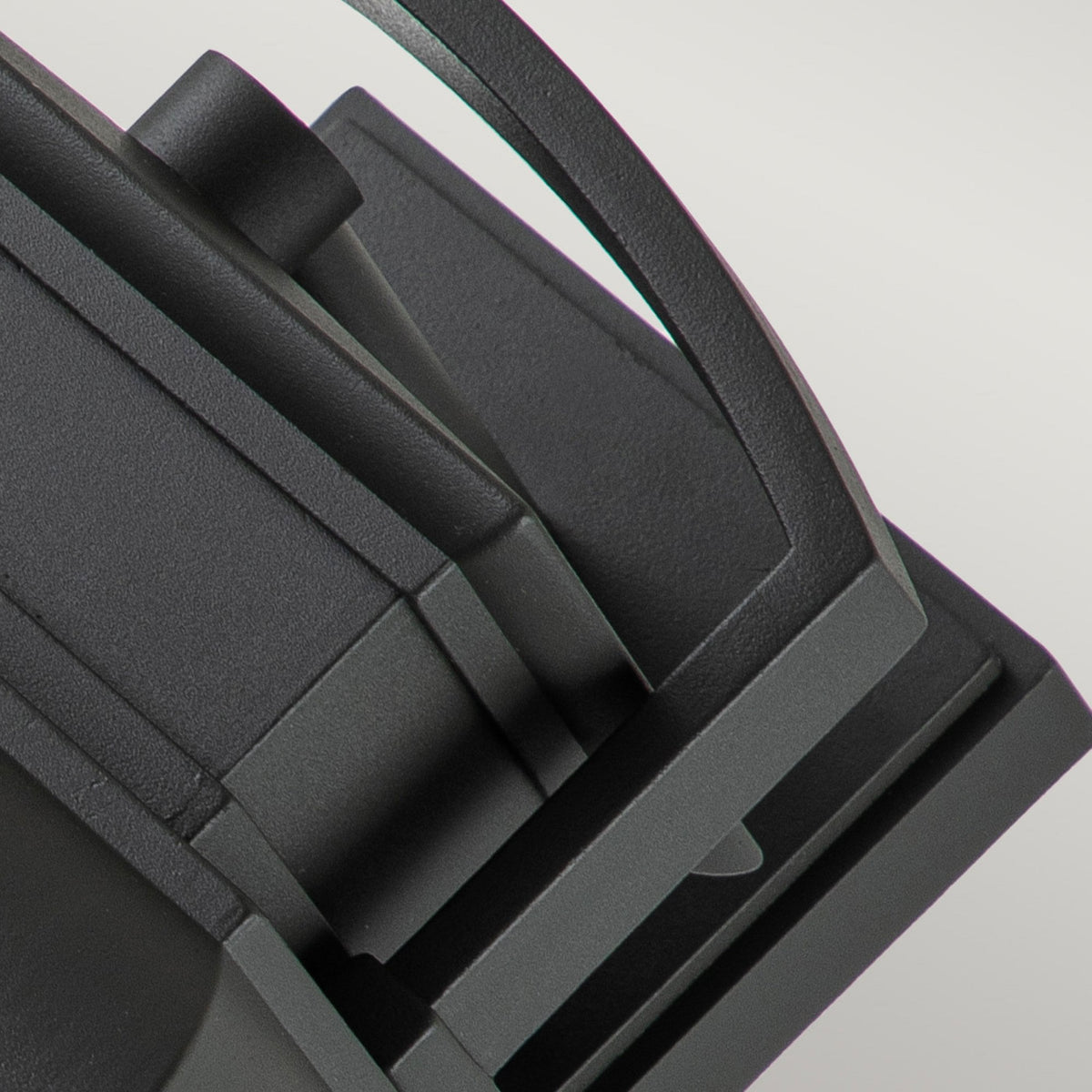 Byron Single Large Wall Lantern in Graphite with Pewter Reflector