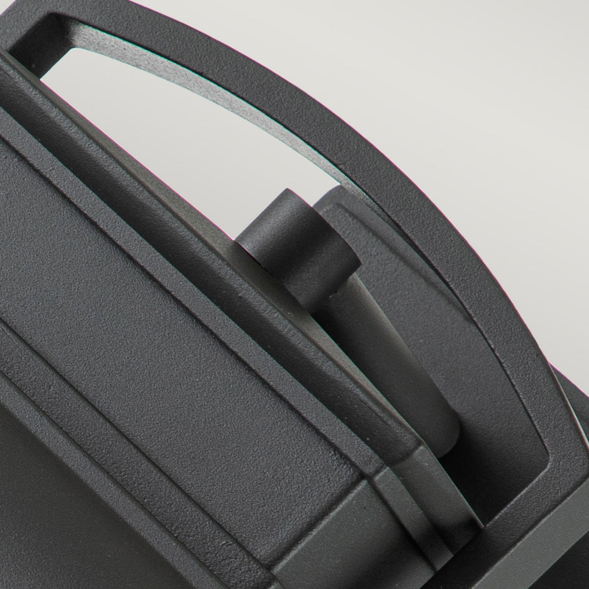 Byron Single Medium Wall Lantern in Graphite with Pewter Reflector