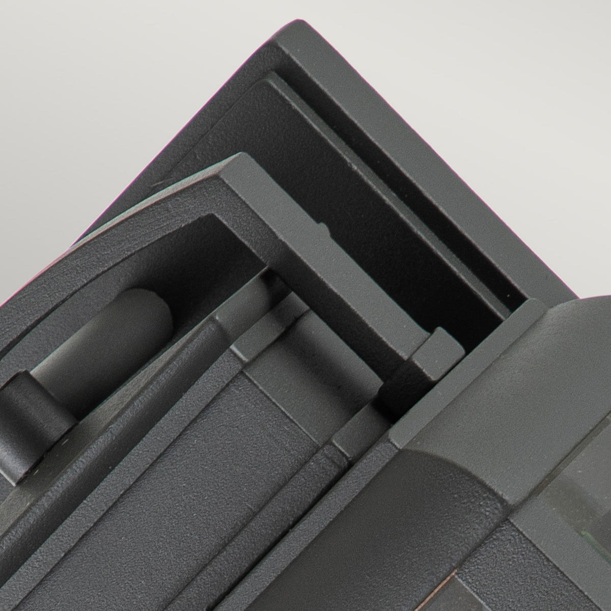 Byron Single Small Wall Lantern in Graphite with Pewter Reflector