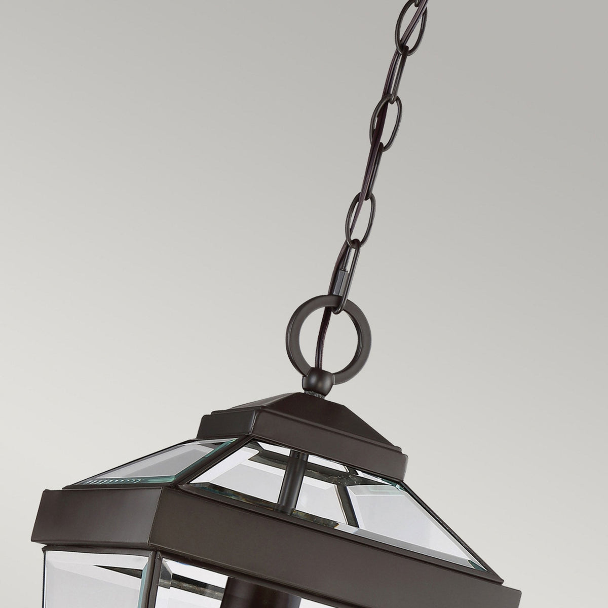 Ravine Medium IP44 Pendant Chain Lantern in Western Bronze
