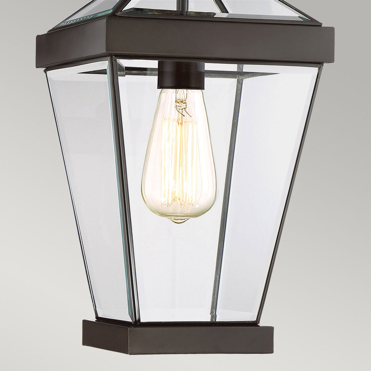 Ravine Medium IP44 Pendant Chain Lantern in Western Bronze