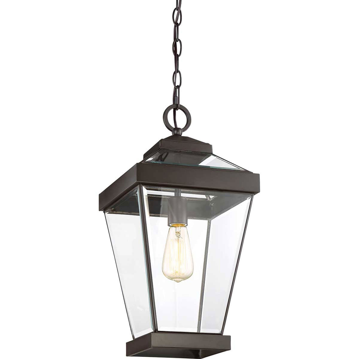 Ravine Large IP44 Pendant Chain Lantern in Western Bronze