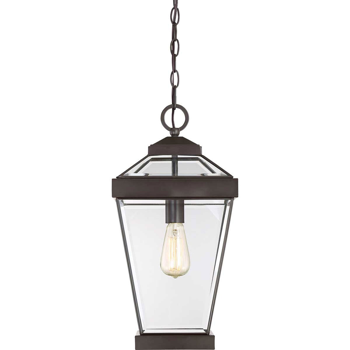 Ravine Large IP44 Pendant Chain Lantern in Western Bronze
