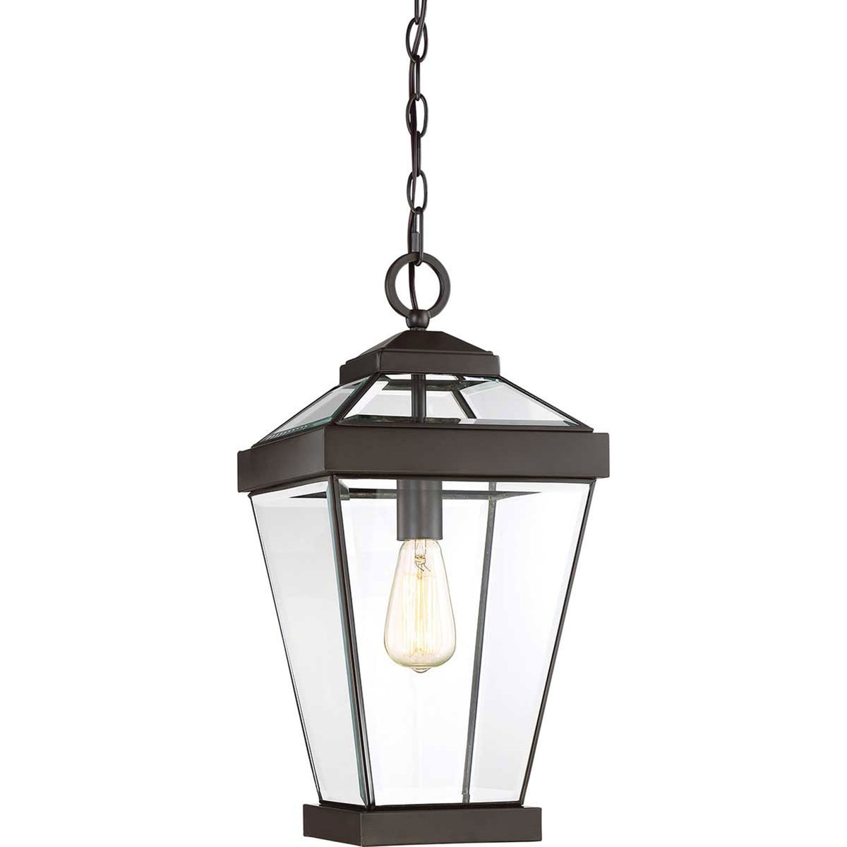 Ravine Large IP44 Pendant Chain Lantern in Western Bronze