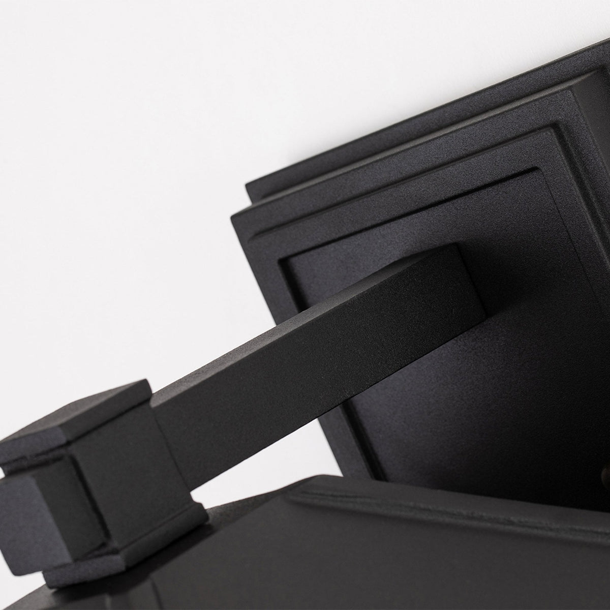 Cedar Point Large IP44 Wall Lantern in Black with Seeded Glass