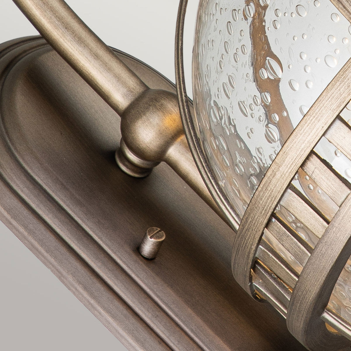 Halleron 2 Light Outdoor Wall Lantern in Burnished Bronze