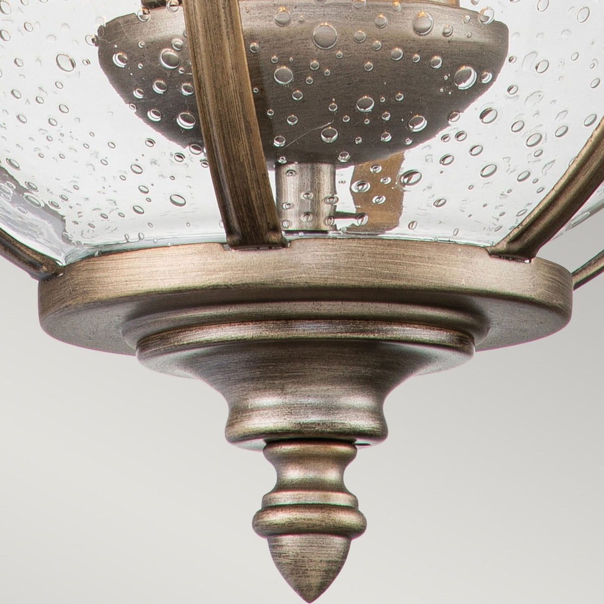 Halleron 2 Light Outdoor Wall Lantern in Burnished Bronze