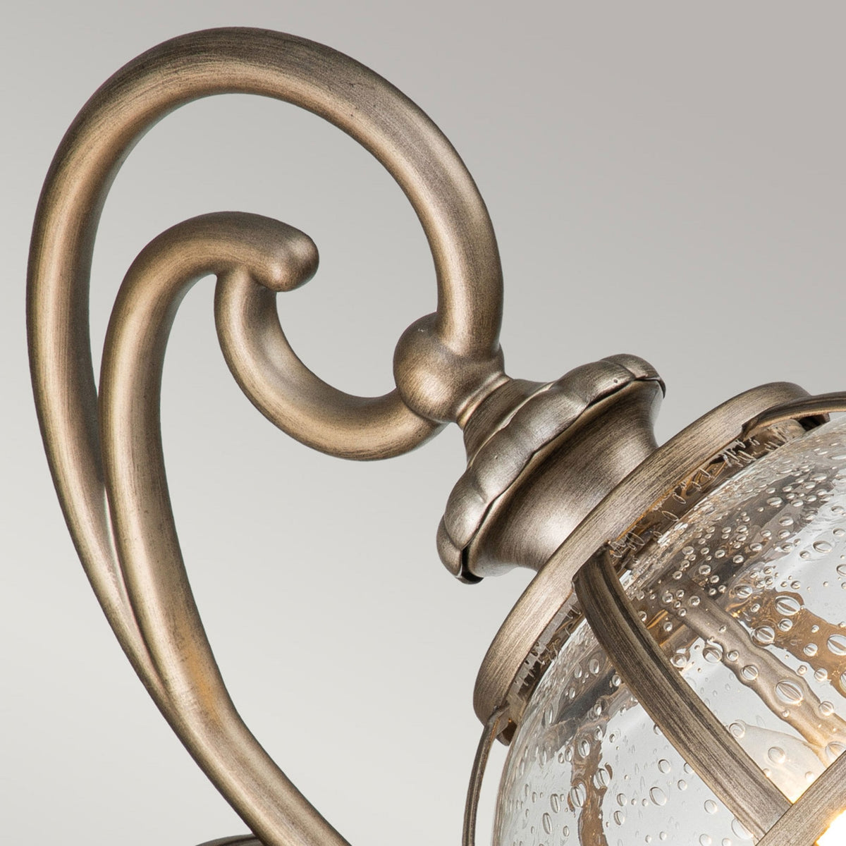 Halleron 2 Light Outdoor Wall Lantern in Burnished Bronze