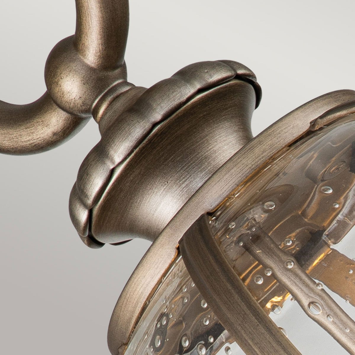 Halleron 3 Light Outdoor Wall Lantern in Burnished Bronze